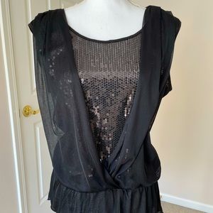 The Limited- Sequin insert top